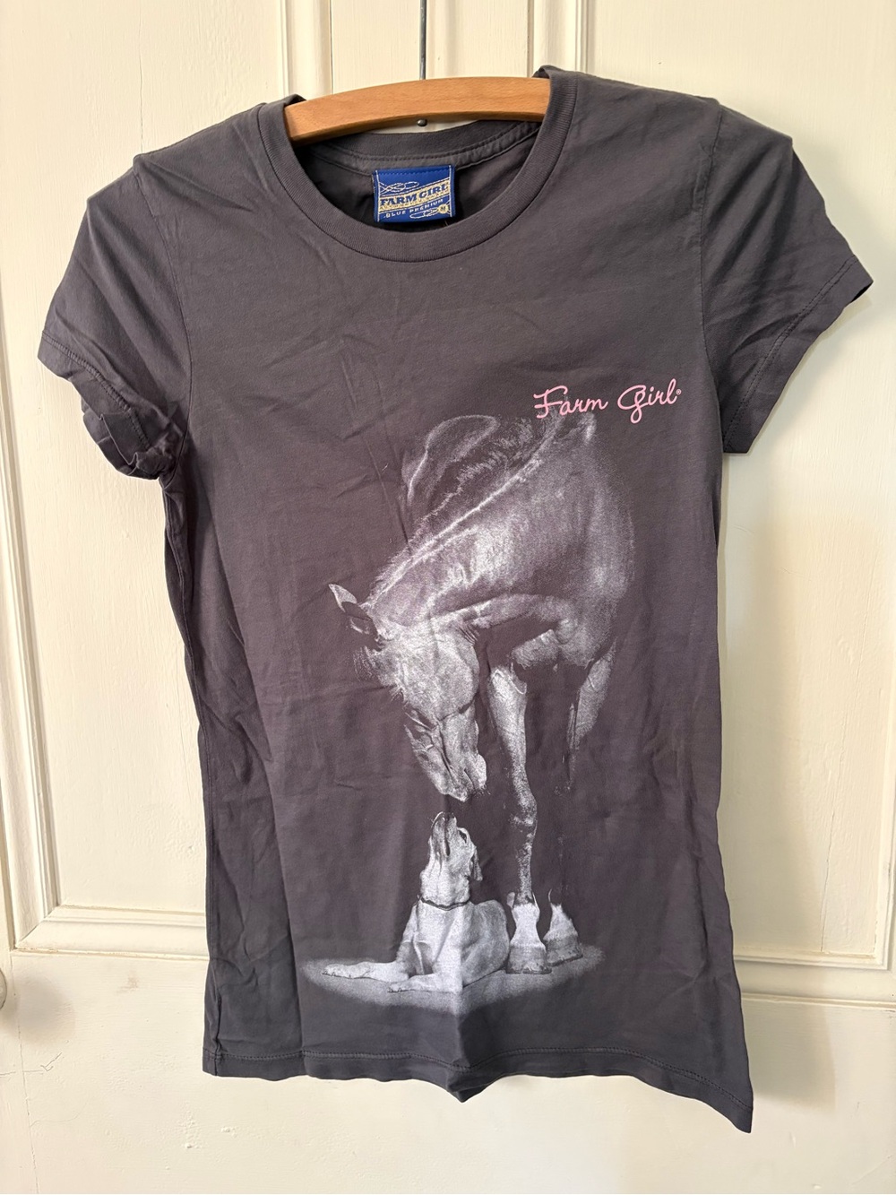 Graphic Tee for Women - Charcoal Gray